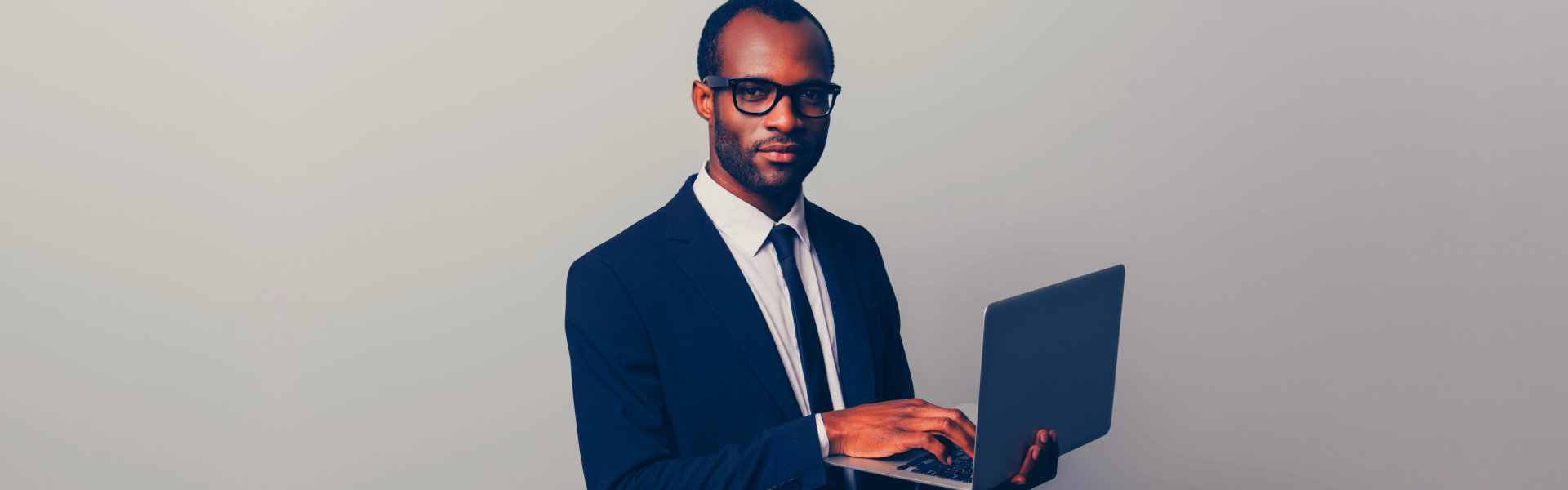 man using a laptop